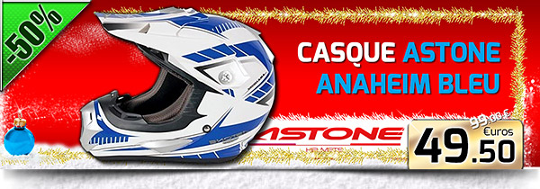 Casque ASTONE Anaheim Bleu à 49.50 € (soit 50% de réduction)