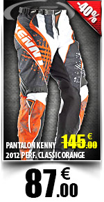 PANTALON KENNY 2012 PERFORMANCE CLASSIC ORANGE (-40% soit 87.00 euros)