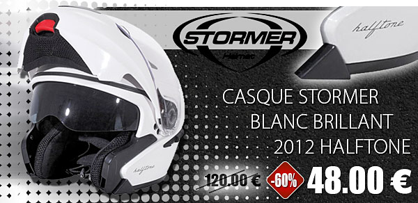 Casque STORMER Halftone 2012 (Blanc / Brillant) à 48 €