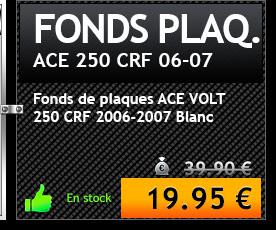 Fonds de plaques ACE VOLT 250 CRF 2006-2007 Blanc (-50% soit 19.95 euros)