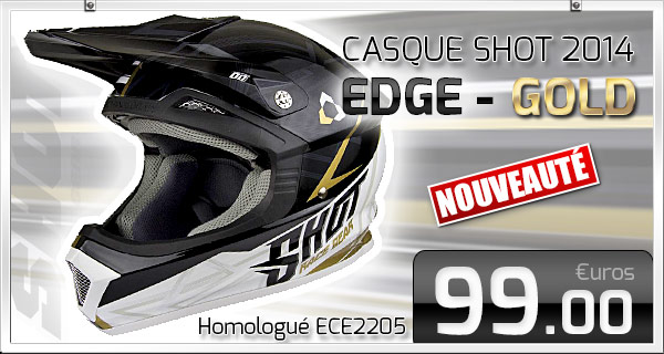 CASQUE SHOT 2014 EDGE - GOLD (99.00 euros)