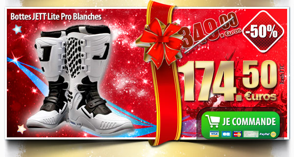 Bottes JETT Lite Pro Blanches (-50% soit 174.50 euros)