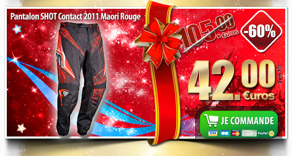 Pantalon SHOT Contact 2011 Maori Rouge (-60% soit 42.00 euros)