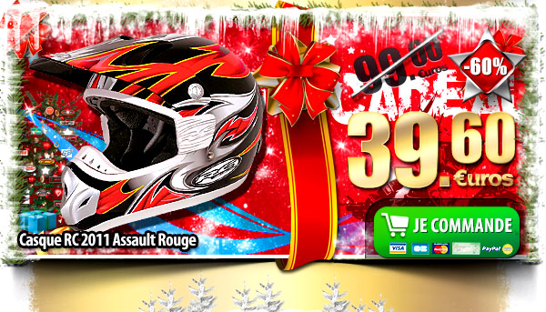 Casque RC 2011 Assault Rouge (-60% soit 39.60 euros)