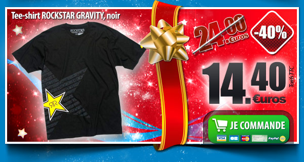 Tee-shirt ROCKSTAR GRAVITY, noir  (-40% soit 14.40 euros)