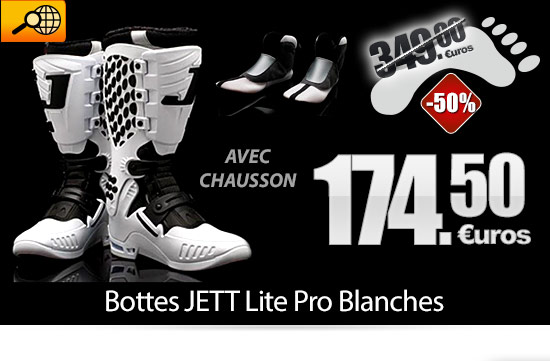 Bottes JETT Lite Pro Blanches (-50% soit 174.50 euros)