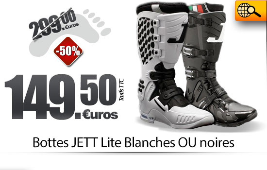 Bottes JETT Lite Blanches ou Noires (-50% soit 149.50 euros)